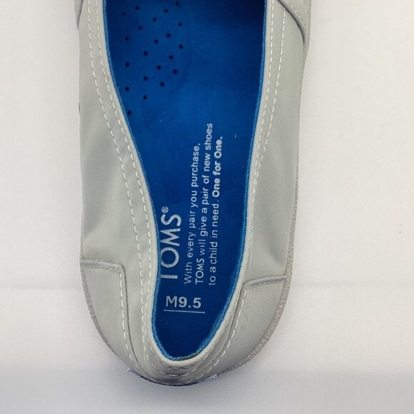 TOMS Men’s Fenix Slip-On Shoes – Gray – Size 9.5 - Picture 12 of 13